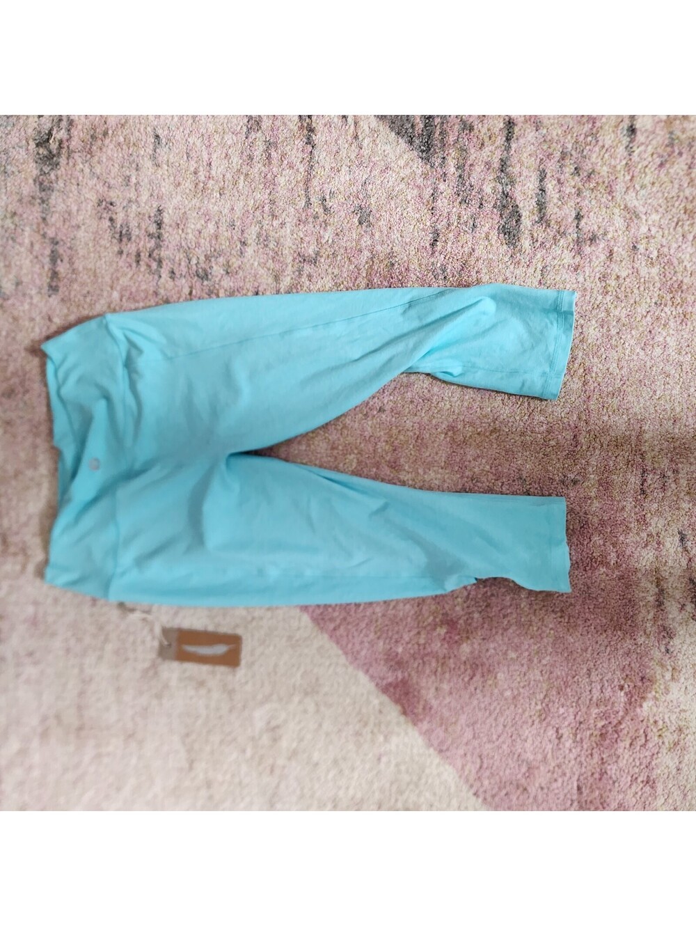 NWT Scorpio Sol Turquoise Cropped Leggings Women's Large Athletic Yoga Pants